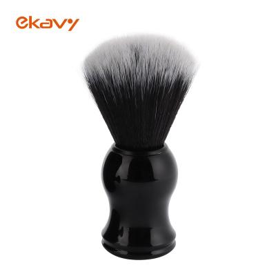 China Luxury Wholesale Custom Logo Resin Handle Synthetic Nylon Shaving Brush for sale