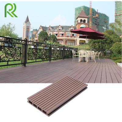 China Taizhou modern exterior hollow composite decking floor for sale