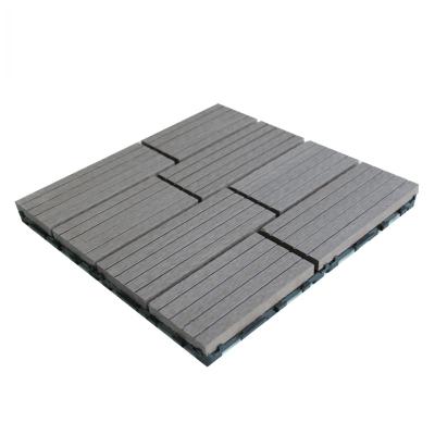 China Contemporary durable interlocking pool low carbon wpc diy interlocking decking tile in china for sale