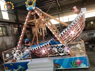 China 4 Kw Pirate Ship Ride , Pirate Ship Amusement Ride Customized Color for sale