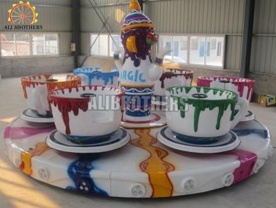 China Fairground Coffee Cup Ride 6 M Diameter 24 People Capacity ISO Approved for sale