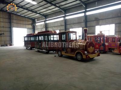 China Diesel 42 Seats Trackless Train Ride 20 Km / H Max Speed ISO Approved for sale