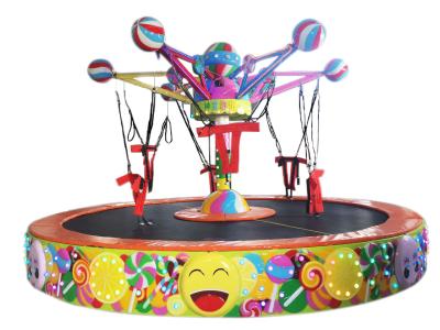 China 220 V Lollipop Rotating Bungee Jumping Trampoline Customized Color for sale