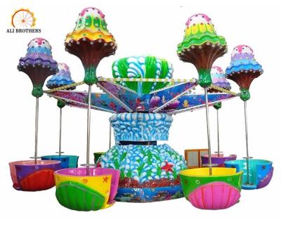 China Rotary Electrical Jellyfish Fun Park Rides Fiberglass And Steel Material for sale