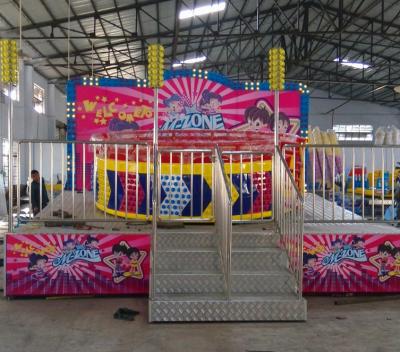 China Theme Parks Breakdance Amusement Ride Mini Tagada Disco 9.5kw Power 8p Capacity for sale