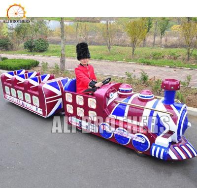 China Fun Park Shopping Mall Electric Kids Mini Trackless Train 14 Passengers for sale