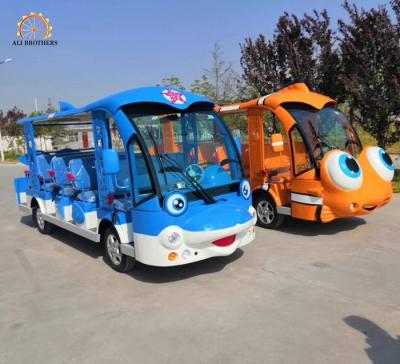 China Luxury Sightseeing Car Electric Train Ride Dolphine / Clownfish Design for sale