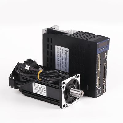 China Lichuan 80mm Frame 220V 3000rpm 2.39N.M Waterproof 750w CNC Tools Servo Motor Drive Kit Price For Sale for sale