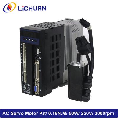 China Micro Controller Servo Motor Control Kit for Lichuan 50W 0.16N.M 0.4A 3000rpm 40 Flange for sale