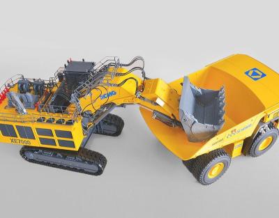 China Diecast Toy Combos For 2018 New Launch 1:50 Scale Model XE7000 Mining Excavator Match 1:50 XDE360 Mining Truck Collection for sale