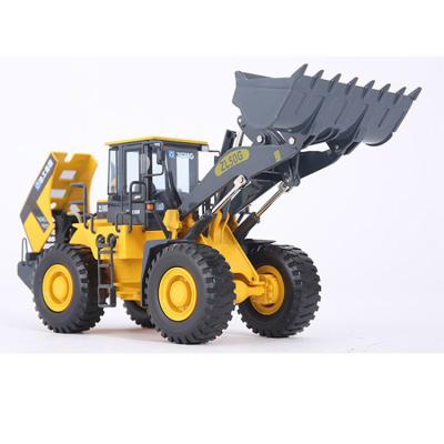 China Toy Yagao Diecast 1/35 Scale Model ZL50G Wheel Loader Cab Model Can Open Wheel Can Travel Collectible Gift Toys for sale