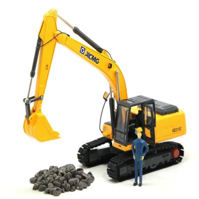 China Diecast Toy Yagao 1/35 Scale Model XE215 Excavator Model Cab can open track can move boom arm and bucket movable Collection Toys Gifts for sale