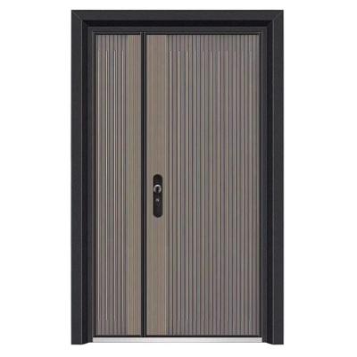 China New Model Modern Single Steel Door For Residential Security Entrance Single Metal Door for sale