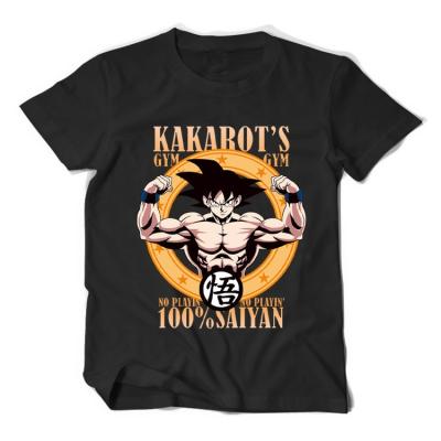 China Other Hot XIANGHUI Factory Sale Anime Polyester Wholesale Hip Hop Awesome Color Polyester T Shirts For Sublimation Print Shirts For Men for sale