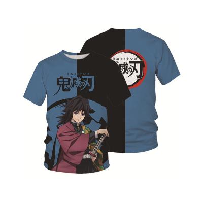 China XIANGHUI Boys Others XIANGHUI Demon Slayer Plain Men's T-shirt Summer Cartoon Print Anime T-shirt Free Shipping Men's T-shirts Fashion for sale