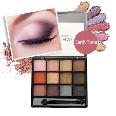 China Waterproof Makeup Palette Wholesale Matte Pearlescent Earthy Color Smoky Multicolor Eyeshadow Palette for sale