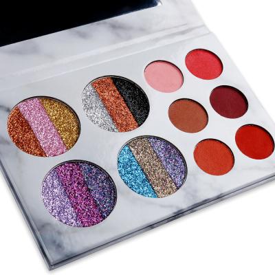 China Wholesale Long Lasting Matte And Glitter Eyeshadow Palette 35 Color Palette Make Your Own Multicolor Eyeshadow Palette for sale