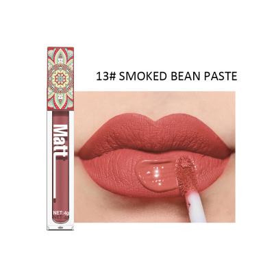 China Wholesale Waterproof High Quality 3d Printing Non Stick Vegan Matte Long Lasting Private Label Nude Lip Gloss for sale