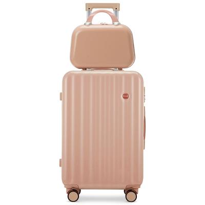 China Travel Outdoor ABS Simple Design Trolley Suitcases Carrying Bags Luggage Hand Sets for sale