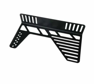 China Powder Coating Custom Metal Bracket Black Metal Beam Support Brackets for sale