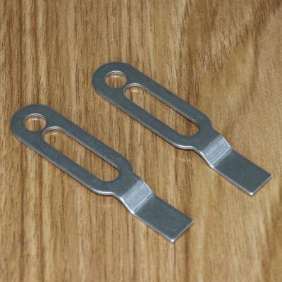 China Ra0.8 Custom Metal Bracket U Shaped Saddle Tube Clamp Bracket for sale