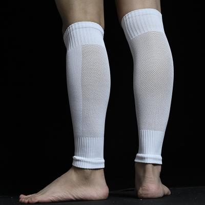 China Anti-Foul Solid Color Leg Sleeve Running Sports Knocks Match Soccer Knocks Outdoor Exercise Calf Compression Sleeve for sale