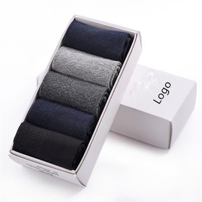 China Wholesale Stock OEM Logo Box Solid Diabetic Cotton 100% Custom Cotton Business Breathable Knock Box Package For Men for sale