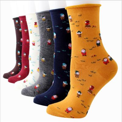 China Anti-Fault New Arrival Novelty Cute Funny Colorful Women's Christmas Socks for sale