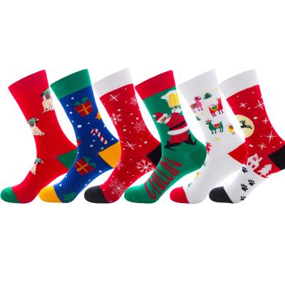 China Anti-Fault 2019 New Design Wholesale Happy Women and Men Christmas Present Gift Christmas Socks for sale