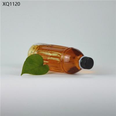 China plastic pet soda water bottle 500ml juice bottle with leakproof cap for sale