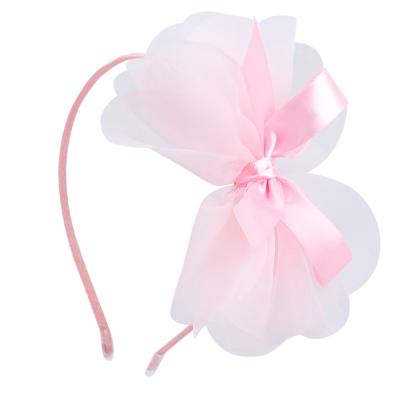 China Cute New Princess Flower Headband Super Cloth Birthday Headband Children's Bowknot Headband for sale