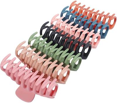 China Fashion Hair Claw Clip Large Acrylic Plastic Hair Claw Clips Thick And Long Hot Sale Design From Amazon Wholesale 11cm For Women for sale