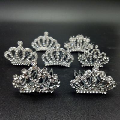 China Alloy+Rhinestone Wedding Party Kids Tiaras And Bridal Crowns Headband Kids Girls Crystal Crown for sale