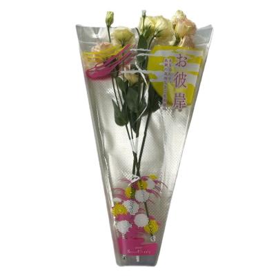 China Recycled Plastic Materials Flower Bouquets Flower Pot Sleeve Pack With Air Hole / Hibiscus Flower Sleeves for sale