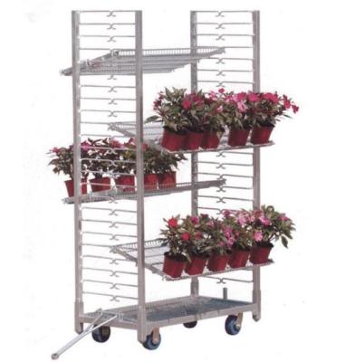 China Professional Nursery Display Flower Fresh Flower Transport Danish Quality Cart For Flower Supplier Greenhouse for sale