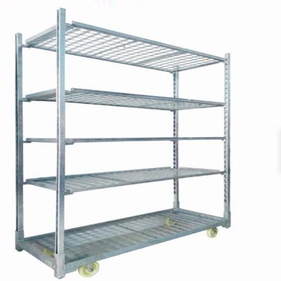 China Durable Dutch Trolley Cart CC Container Stand Flower Shipping Cart Danish Cart for sale