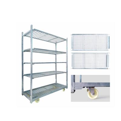 China New Type Easy Movable Stored Tool Trolley Trolley Cart Customized Portable Storage Trolley for sale