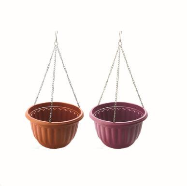 China Wholesale Hanging Craft CLASSIC Logo Style Plant Small Pot Stain White Flower Pot Indoor Planter Purple Green Gift Decor Kits for sale