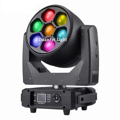 China nighclub etc disco buzz wash wedding party ktv dj driver-beam head 7x40w 4in1 rgbw pixel bee moving eyes stage led lights for sale