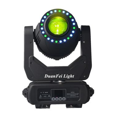 China The high quality dmx512 3 prism from nightclub etc. wedding party ktv led ring wash 150w spot moving head with 24x0.5w RGB 3in1 for sale