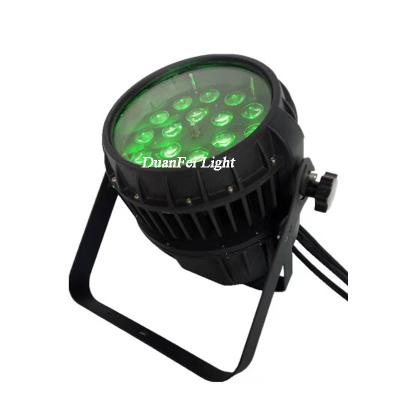 China Stage Alumiun cast house outdoor led lamp dmx wash wall spot par light rgbwauv 18*18w 6in1 par led zoom for sale