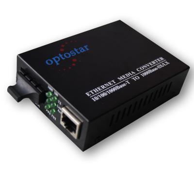 China Gigabyte Media Converter Fiber Optic Devices , Single Mode Fiber Media Converter for sale