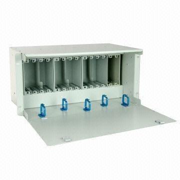 China 1x32 Rack Type PLC Fiber Optic Distribution Frames With Cold Rolled Sheet Housing for sale