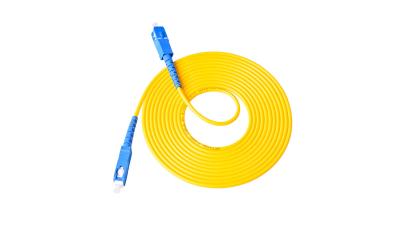 China SC/PC SM 9/125 PVC YJ-B Fiber Optic Cable Assemblies SMF Mode Type Customized Length for sale