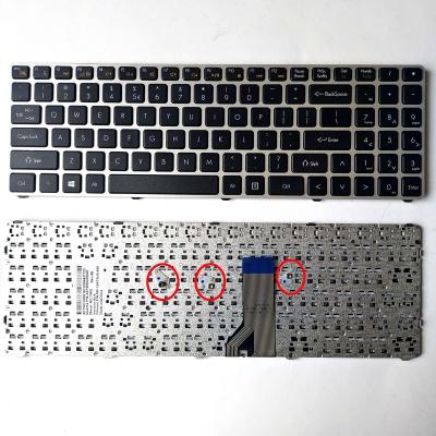 China New Original Genuine Silver Numpad Frame Laptop Keyboard For Hasee Haier K570C X3P TWD S510 USA Keyboards for sale