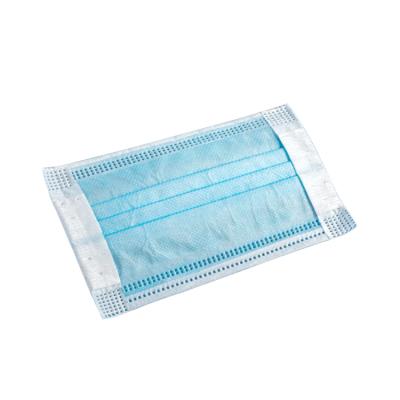 China Ear Loop Type I Ear Hook Best Seller Disposable Nonwoven Medical Supplies Wide Face Mask for sale