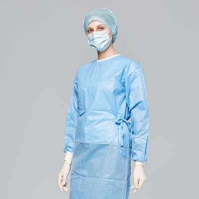 China Medical Care Disposable Sterile Medical Standard Surgical Gown , Isolation Surgical Gown for sale