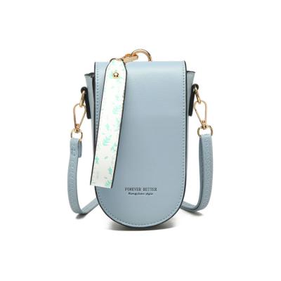 China Multifunctional Fashion PU Student Messenger Bag Handbag Korean Printing Mini Shoulder Bag Ladies Mobile Phone Bag Korean Printing for sale