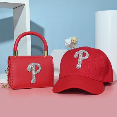 China European and American fashion waterproof small square bag P sun hat peaked diagonal hat one-shoulder bag wholesale for sale