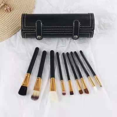 China Angular Blush Bucket Makeup Brush M9, 9 Animal Hair Makeup Brushes, Mirror Beauty Makeup Tools with Makeup Kit for sale